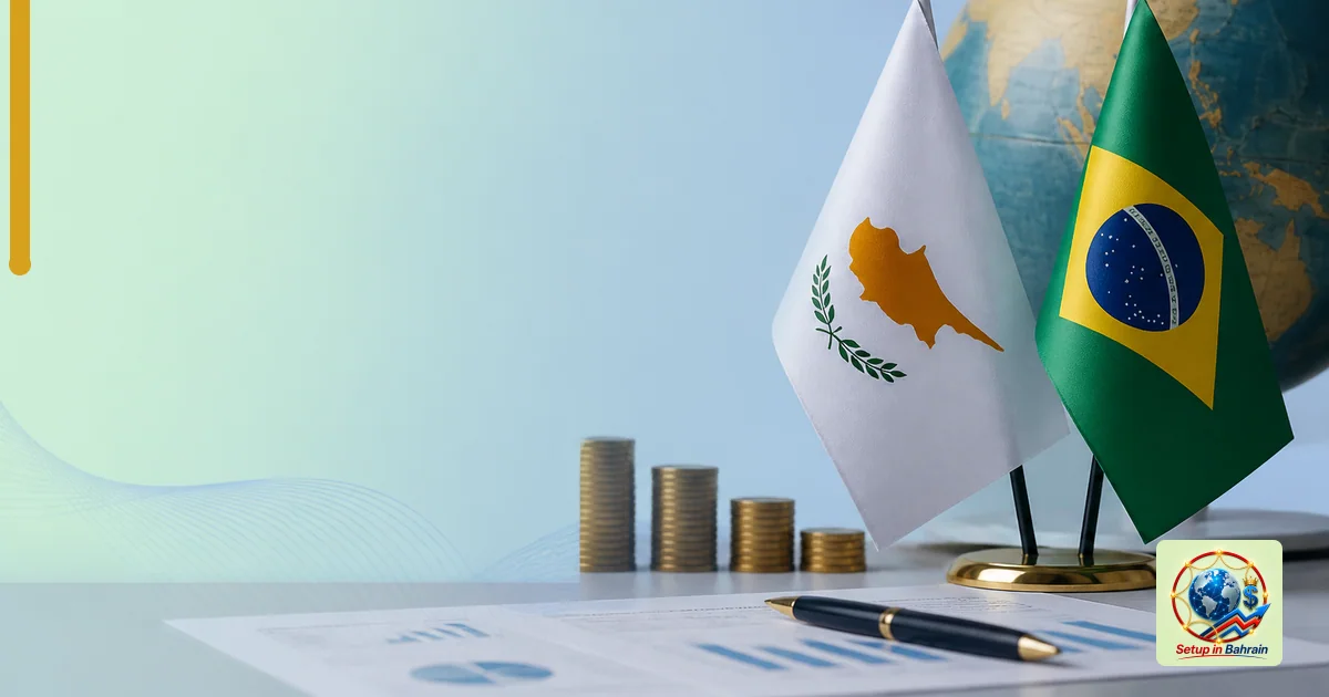 Editorial visual representing credible financial planning environment illustrating Cyprus and Brazil form a joint council to