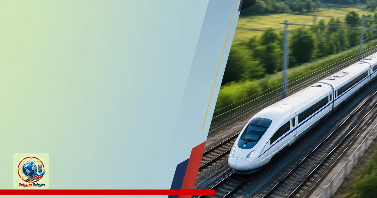 Editorial visual representing one concrete editorial subject illustrating Alberta moves forward with high-speed rail plan to 