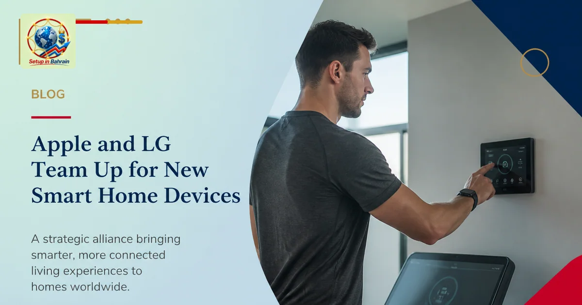 Editorial visual representing athletic activity in a credible sport environment illustrating Apple and LG team up for new sma
