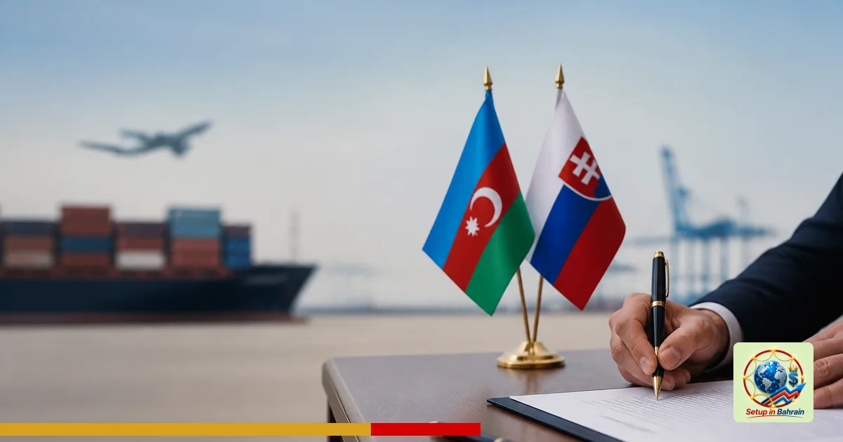 Editorial visual representing one concrete editorial subject illustrating Azerbaijan-Slovakia classified info pact approved b