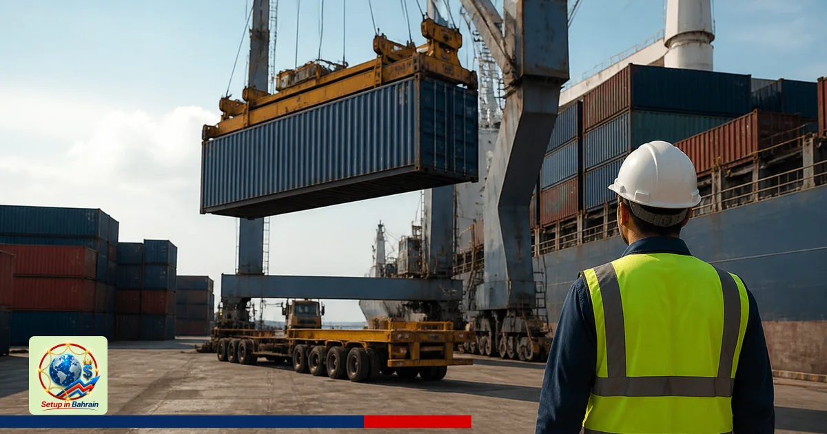 Editorial visual representing unbranded cargo shipping operations illustrating Baltimore Area Workforce Readies for Anduril S