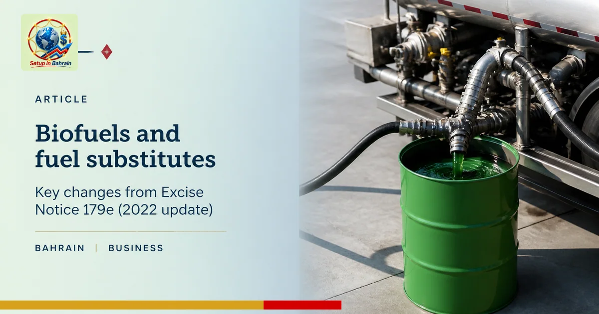 Editorial visual representing one concrete editorial subject illustrating Biofuels and fuel substitutes: key changes from Exc