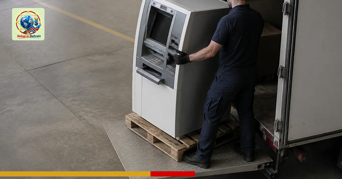 Editorial visual representing one concrete editorial subject illustrating Brink’s offers to sell ATM unit to clear UK antitru
