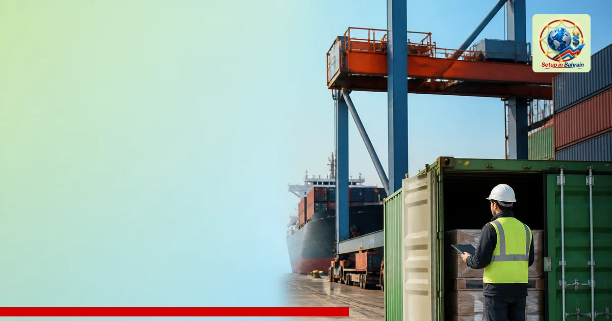 Editorial visual representing unbranded cargo shipping operations illustrating Lancashire Chamber Low Carbon support program