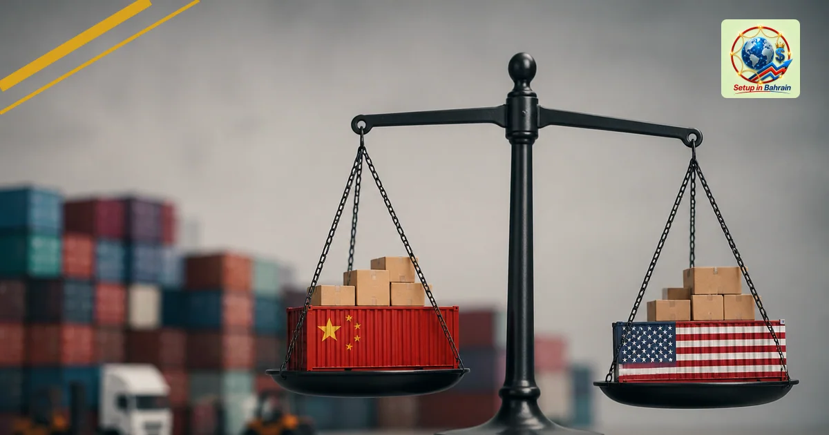 Editorial visual representing one concrete editorial subject illustrating China-US tariff cuts: what changed and who is affec