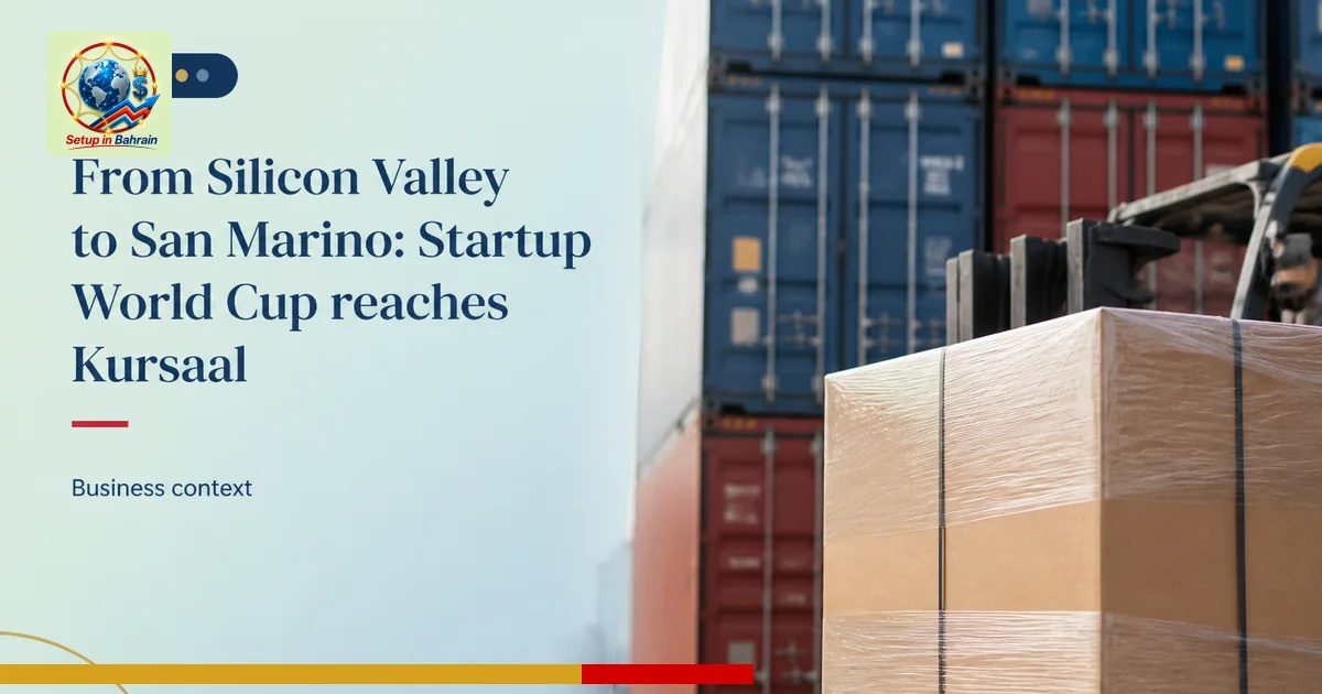 Editorial visual representing one concrete editorial subject illustrating From Silicon Valley to San Marino: Startup World Cu