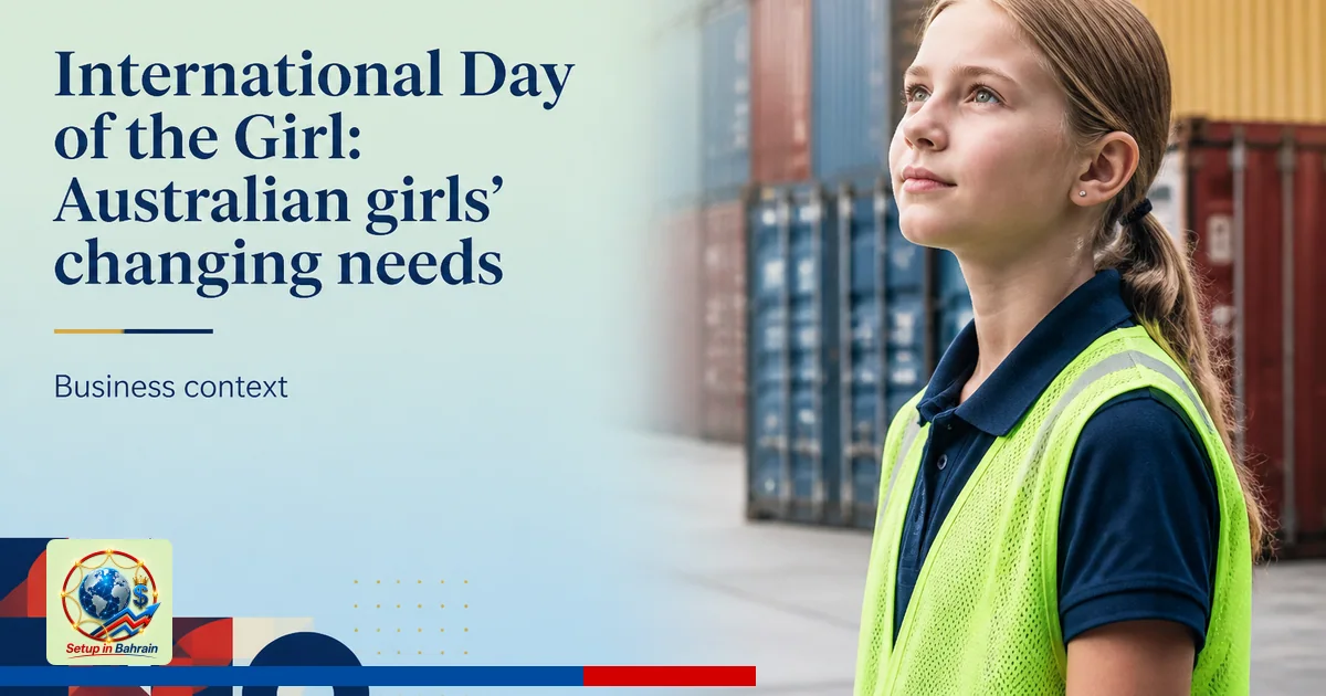 Editorial visual representing one concrete editorial subject illustrating International Day of the Girl: Australian girls’ ch