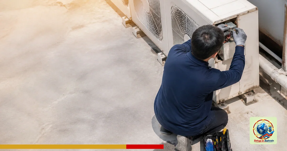 Editorial visual representing one concrete editorial subject illustrating Demand for air-con servicing rises as haze and heat
