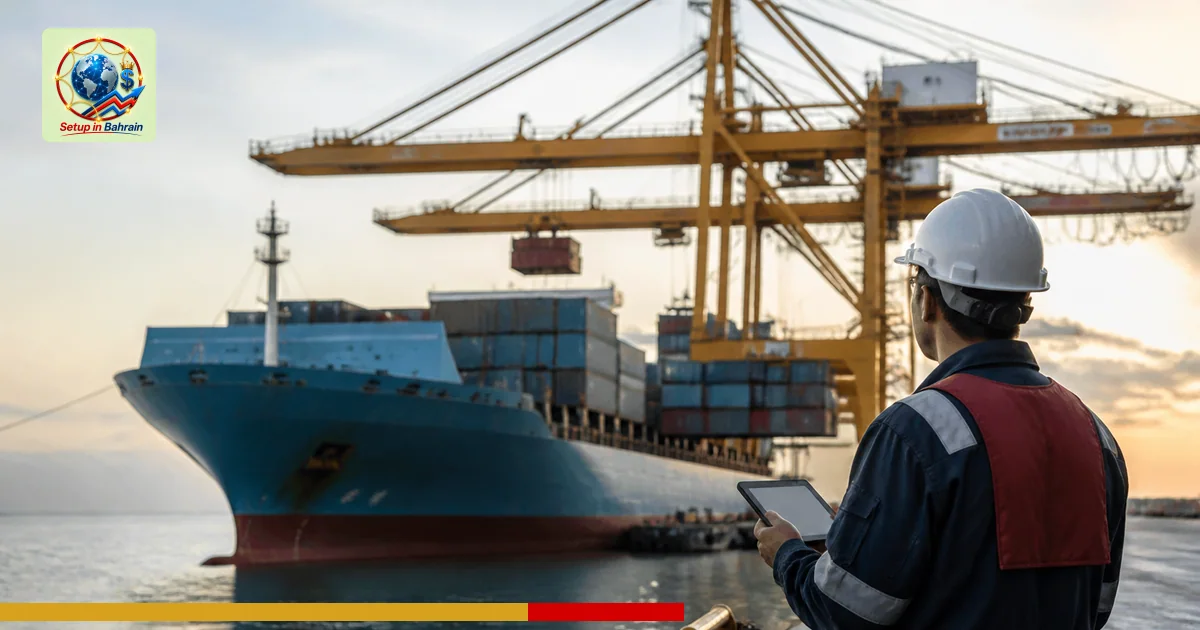 Editorial visual representing unbranded cargo shipping operations illustrating Eni reports first purpose-built offshore CCS p