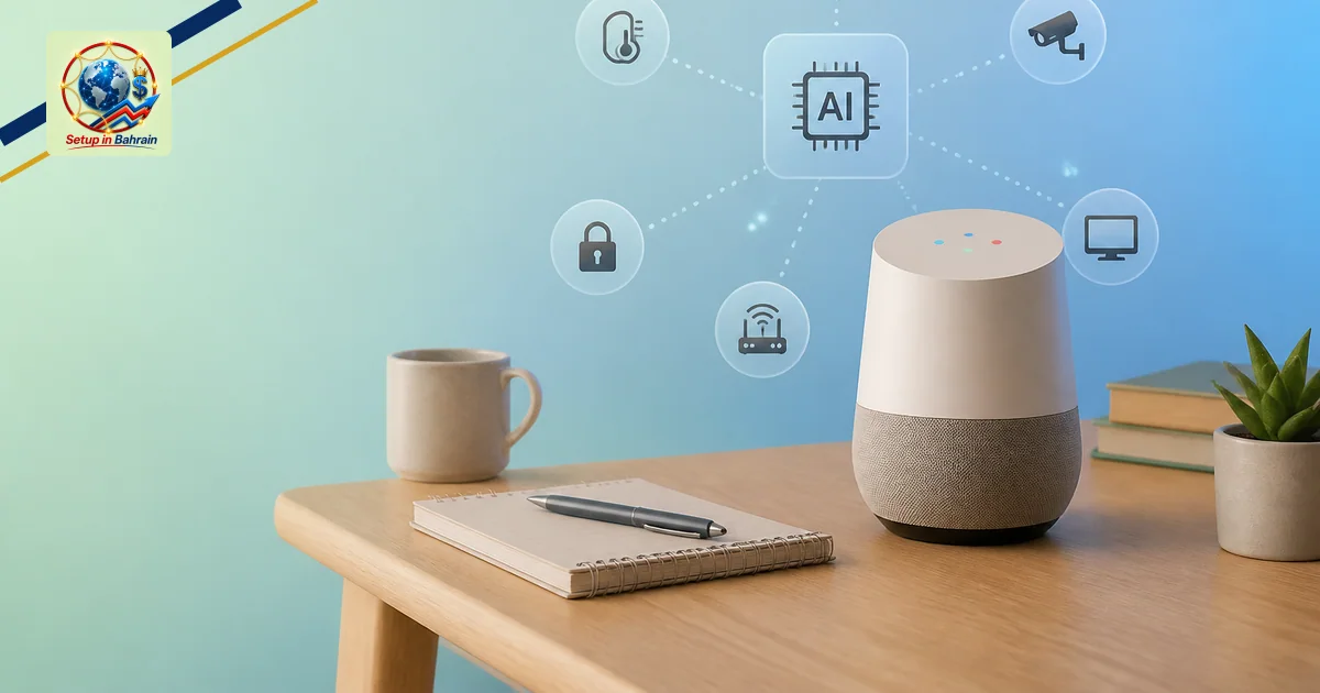 Editorial visual representing clear technical system or tool illustrating Google Home MCP: IA at home with Claude and friends