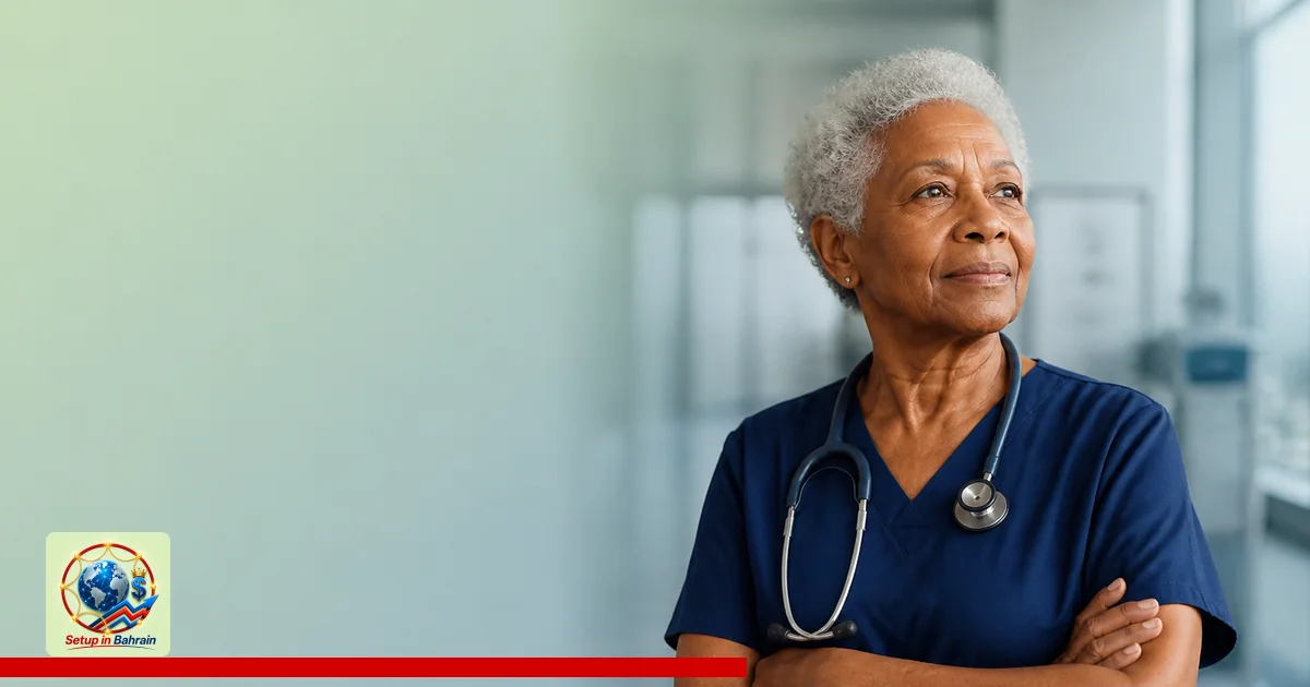 Editorial visual representing one concrete editorial subject illustrating I graduated as a nurse at 70: Neysa King’s second c