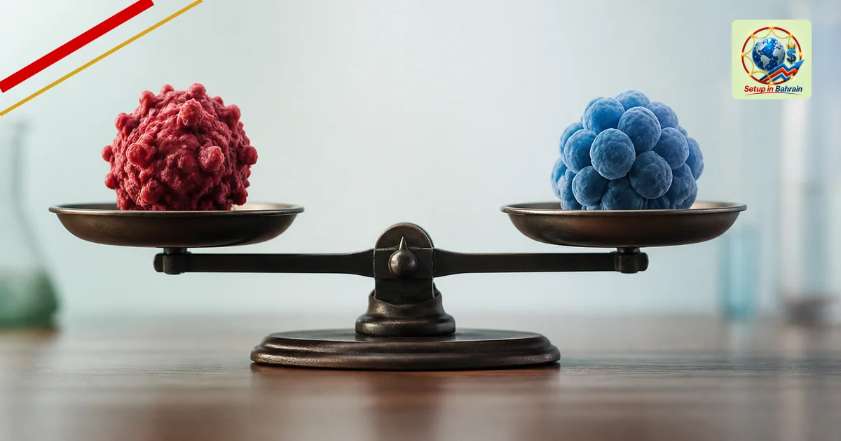 Editorial visual representing two balanced, clearly differentiated choices illustrating Innovent expands Phase 3 MarsLight-11