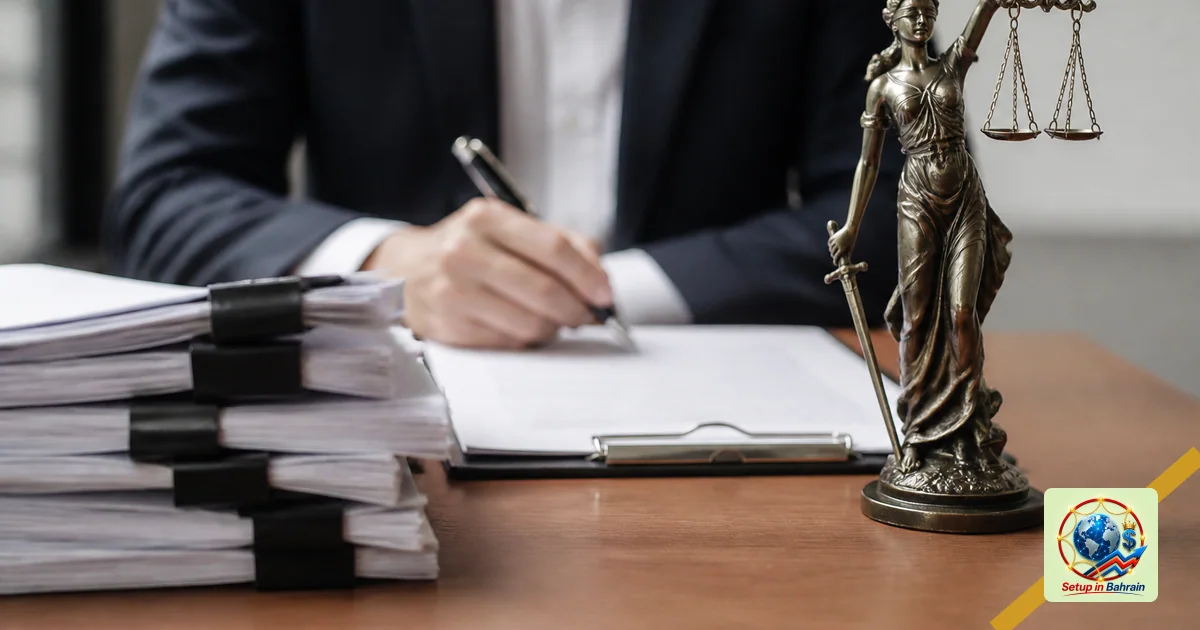 Editorial visual representing organized compliance review environment illustrating Texas barratry rules warn of $50,000 penal