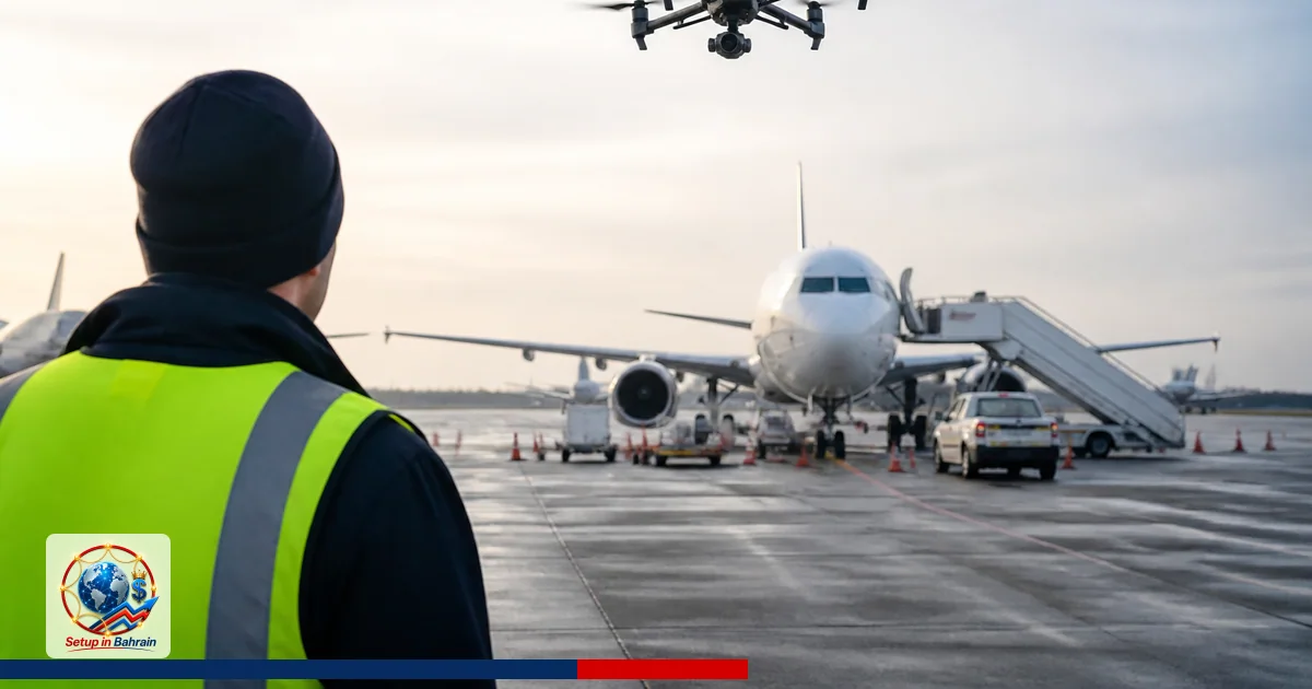 Editorial visual representing unbranded commercial aircraft and airport operations illustrating Luxembourg drone observations