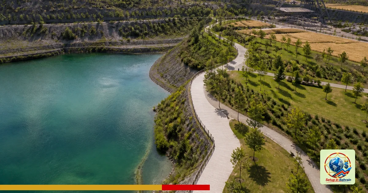 Editorial visual representing one concrete editorial subject illustrating Malta Kleczewska near Konin transforms former mine 