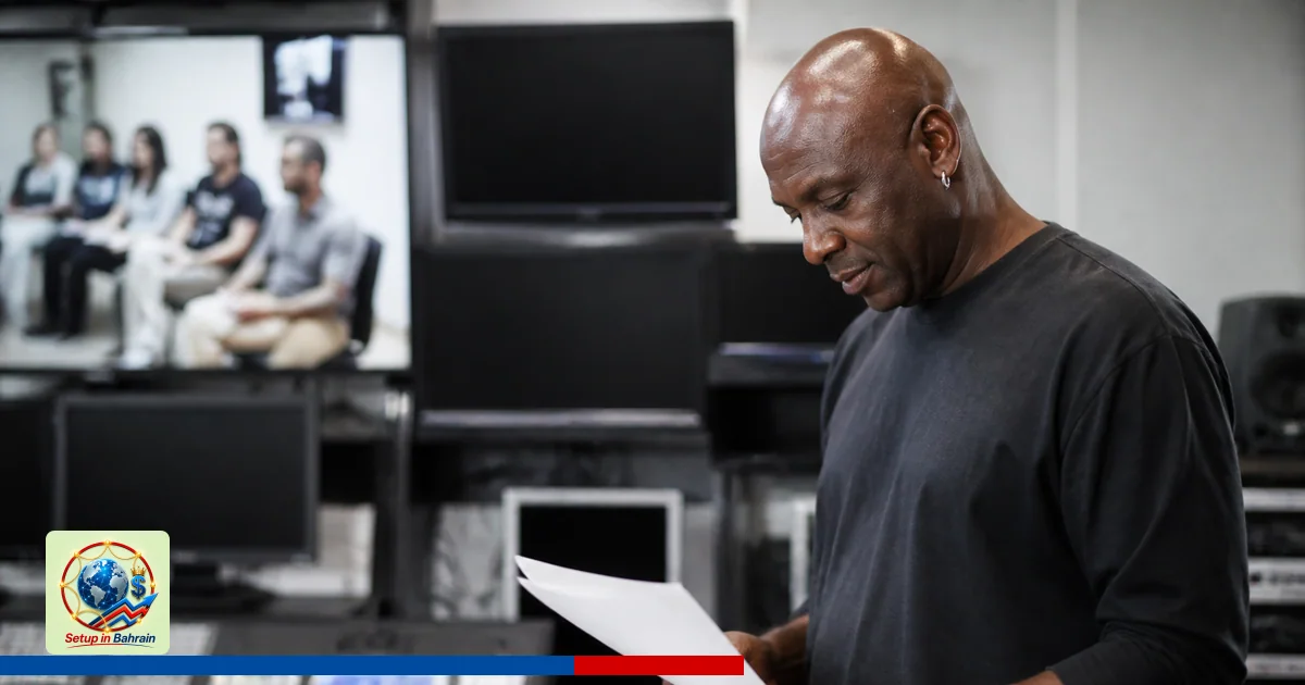 Editorial visual representing one concrete editorial subject illustrating Michael Jordan backs Morehouse multimedia center fo