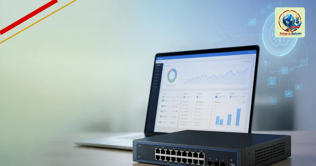 Editorial visual representing clear technical system or tool illustrating Netgear launches Insight 10 with new AI features
