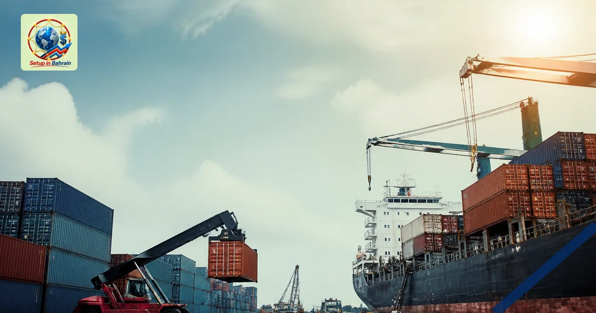 Editorial visual representing unbranded cargo shipping operations illustrating Oil retreats as Saudi-Oman shipments ease fear