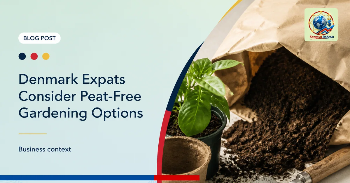 Editorial visual representing one concrete editorial subject illustrating Denmark expats consider peat-free gardening options