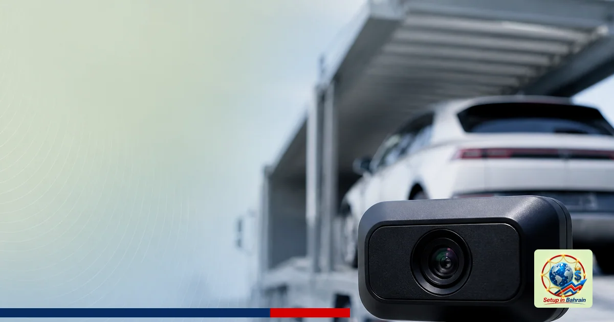 Editorial visual representing one concrete editorial subject illustrating QNX-powered Luna smart camera wins major German aut