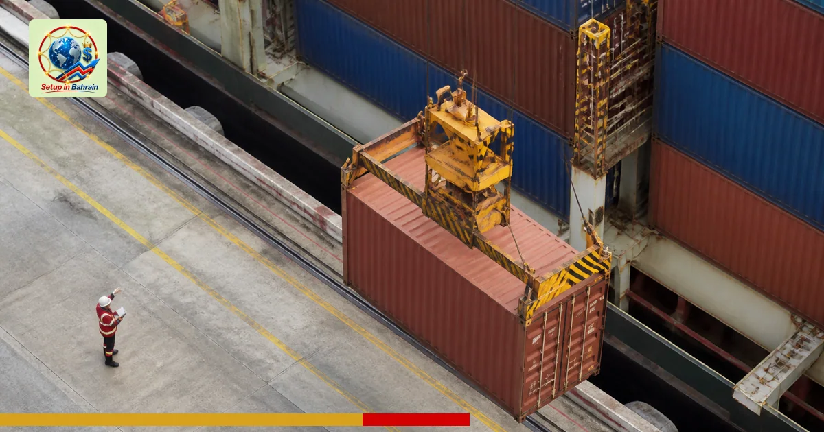 Editorial visual representing unbranded cargo shipping operations illustrating Reform plan uses tariffs to press countries to