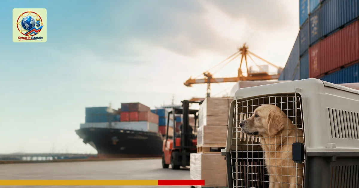 Editorial visual representing unbranded cargo shipping operations illustrating Responsible Dog Ownership Day in Fort Pierce s