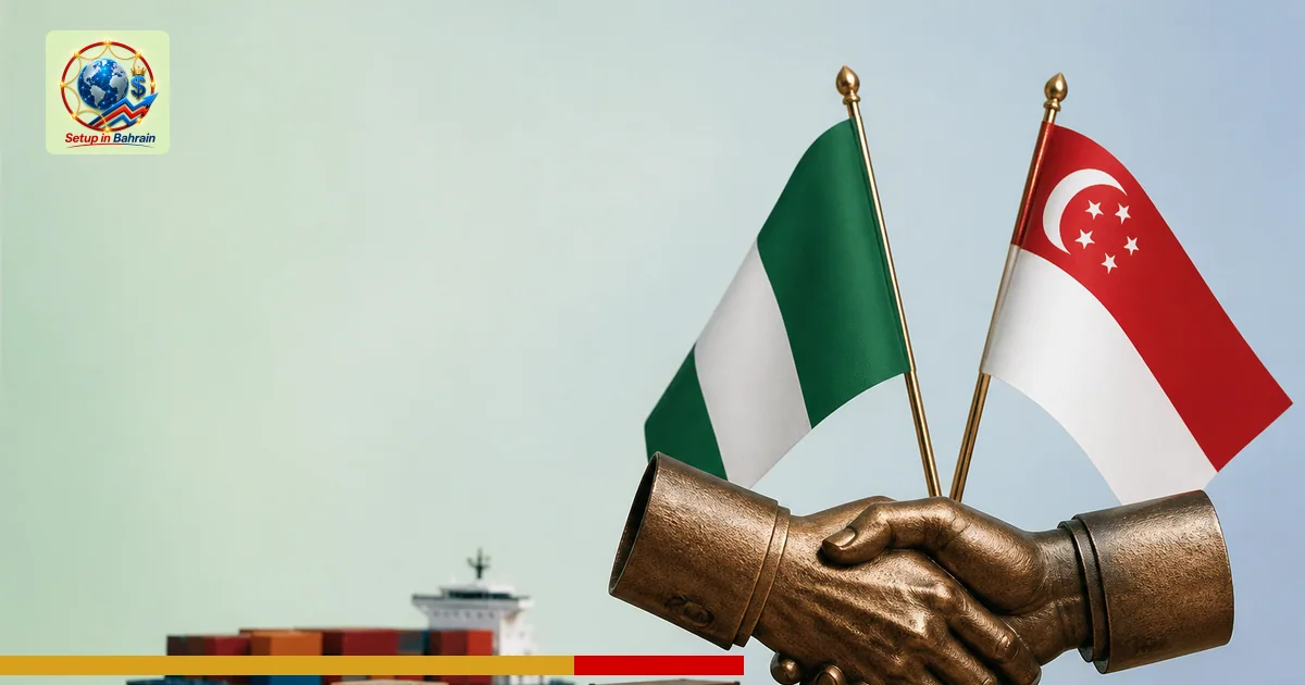 Editorial visual representing one concrete editorial subject illustrating Singapore President invites Tinubu to visit, signal
