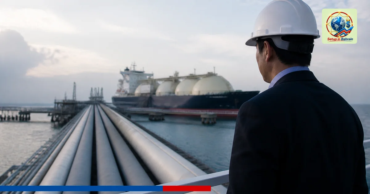 Editorial visual representing one concrete editorial subject illustrating South Korea to commit $54B for Alaska LNG pipeline