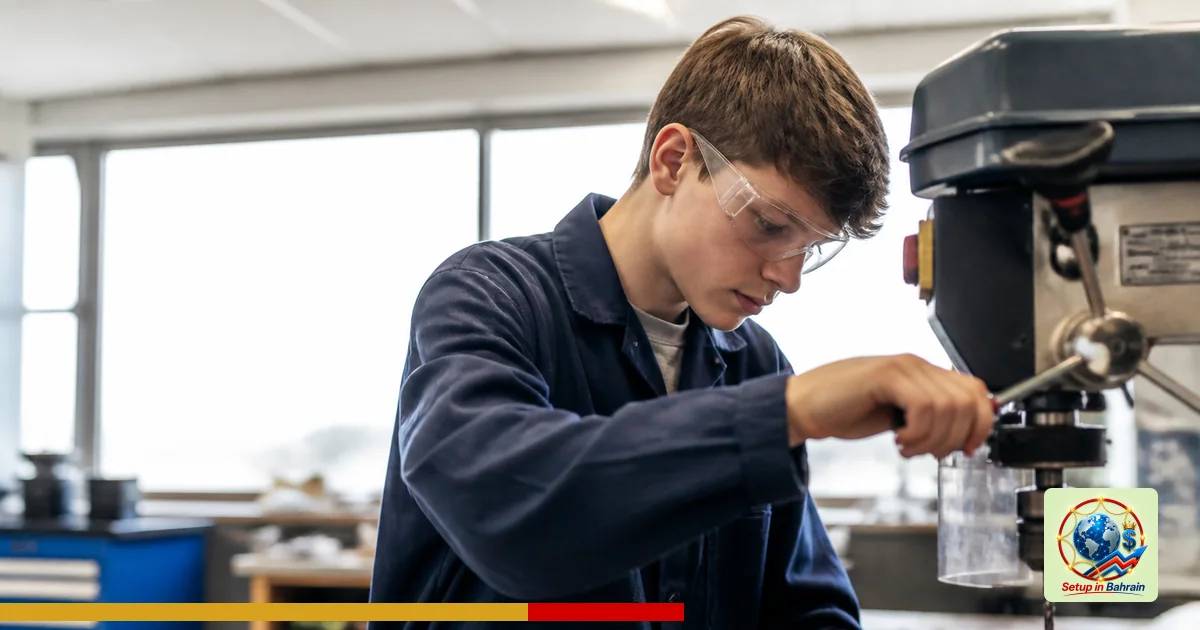 Editorial visual representing one concrete editorial subject illustrating England to offer new Vocational GCSEs for teens fro