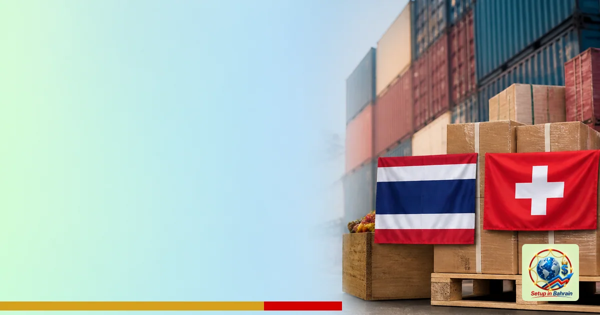 Editorial visual representing one concrete editorial subject illustrating Thailand-Switzerland trade: what changed in 2024 an