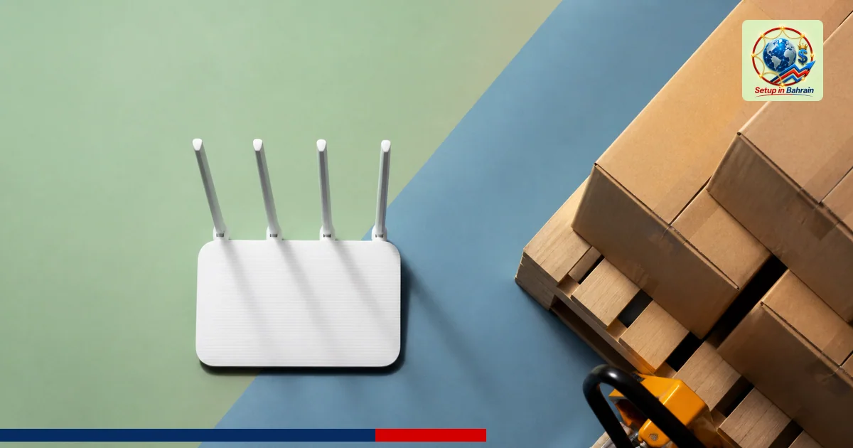 Editorial visual representing one concrete editorial subject illustrating US states sue TP-Link over China ties and router ri