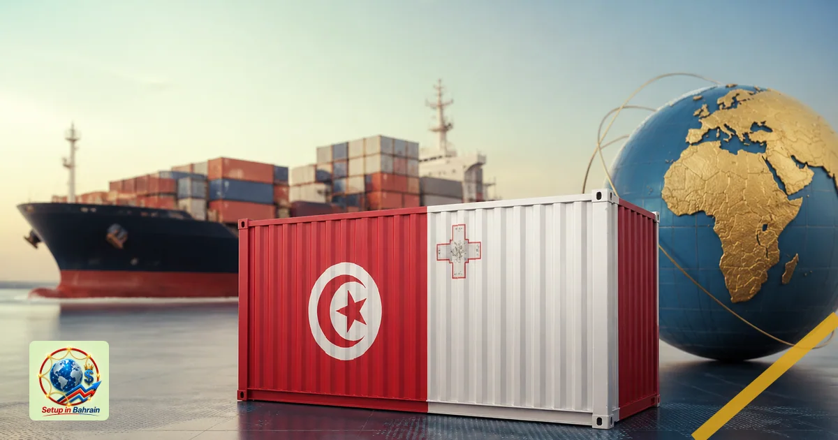 Editorial visual representing one concrete editorial subject illustrating Tunisia and Malta to deepen bilateral cooperation