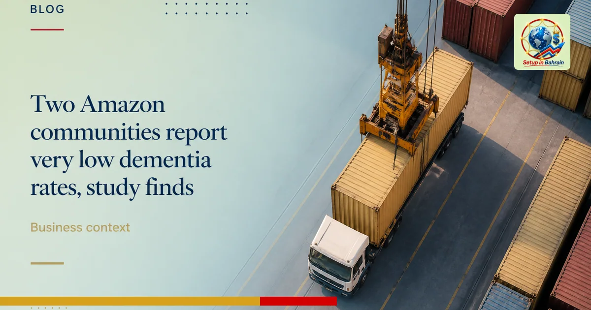 Editorial visual representing unbranded cargo shipping operations illustrating Two Amazon communities report very low dementi