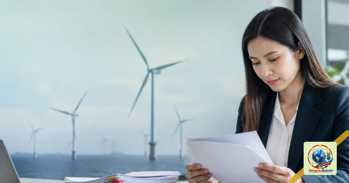 Editorial visual representing organized compliance review environment illustrating Pacifico Energy gets survey license for 1.