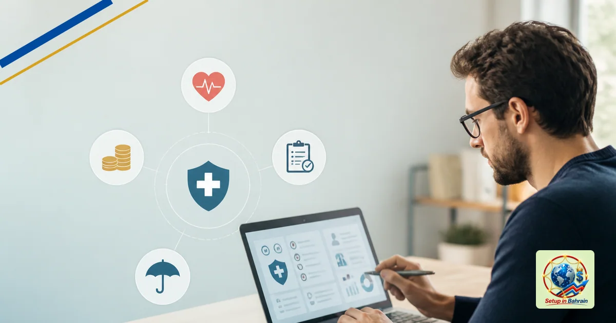 Editorial visual representing clear technical system or tool illustrating Belgian digital nomad health coverage: costs, regis