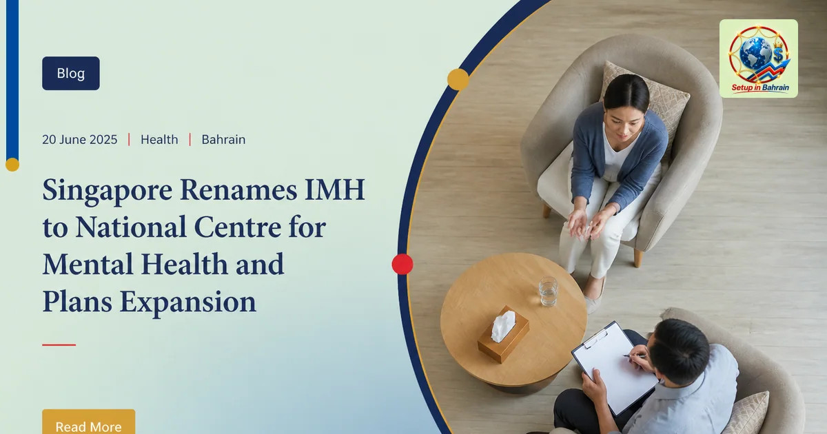 Editorial visual representing authentic industry activity illustrating Singapore renames IMH to National Centre for Mental He