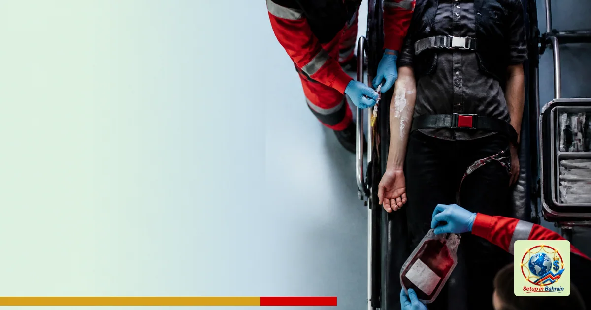 Editorial visual representing one concrete editorial subject illustrating Pre-hospital blood transfusion: what it means for u