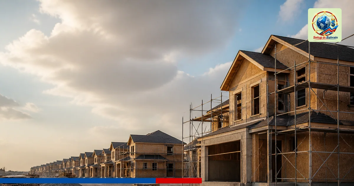 Editorial visual representing one concrete editorial subject illustrating What the housing shortage looks like when new singl