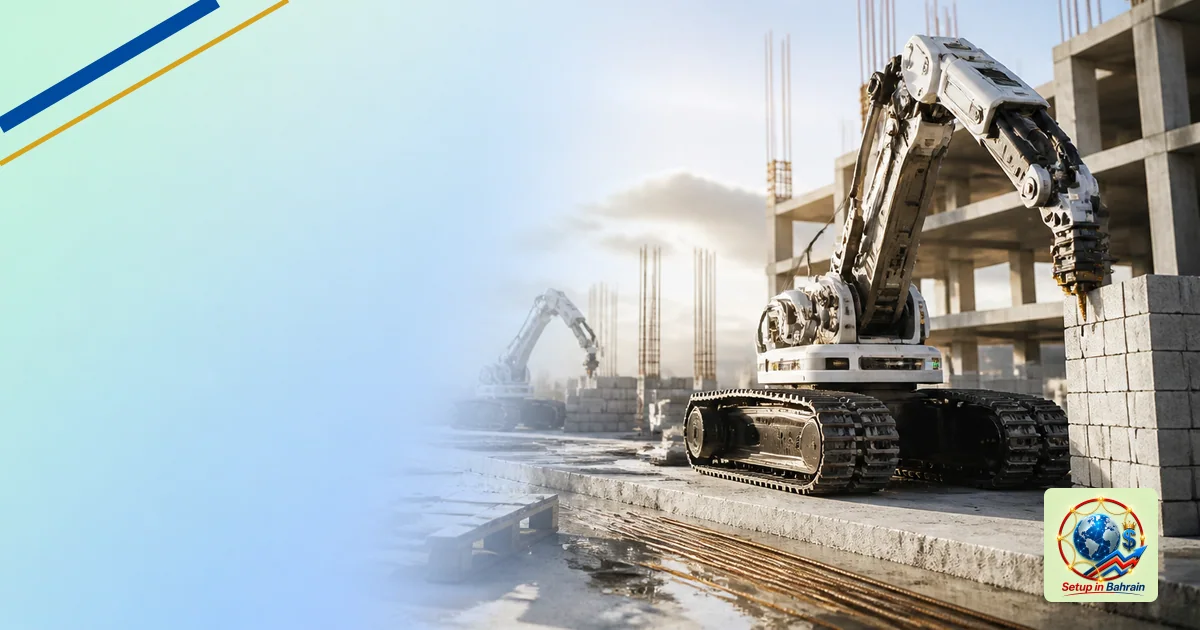 Editorial visual representing clear technical system or tool illustrating More robots on construction sites: what’s changing