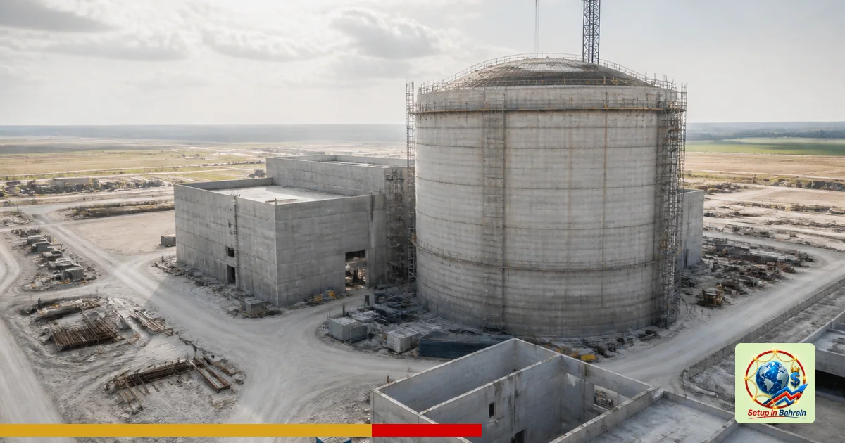 Editorial visual representing one concrete editorial subject illustrating TRISO-X completes vertical build of Tennessee nucle
