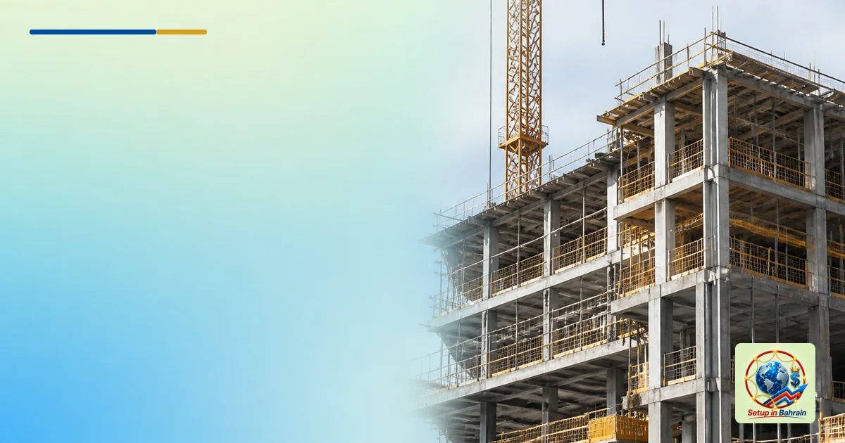 Editorial visual representing commercial built environment illustrating UK construction activity slows decline to eight-month