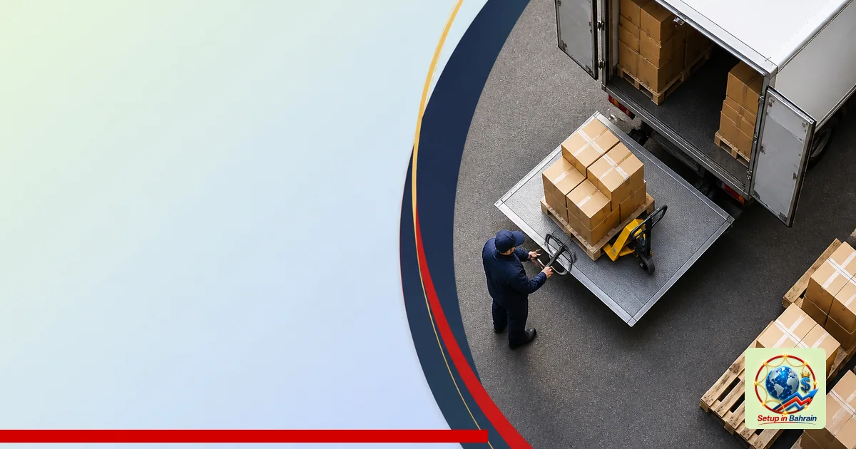 Editorial visual representing unbranded cargo shipping operations illustrating How NI to EU distance-sell VAT reporting works