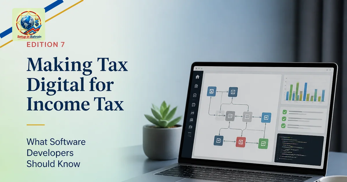 Editorial visual representing clear technical system or tool illustrating Edition 7: Making Tax Digital for Income Tax—what s