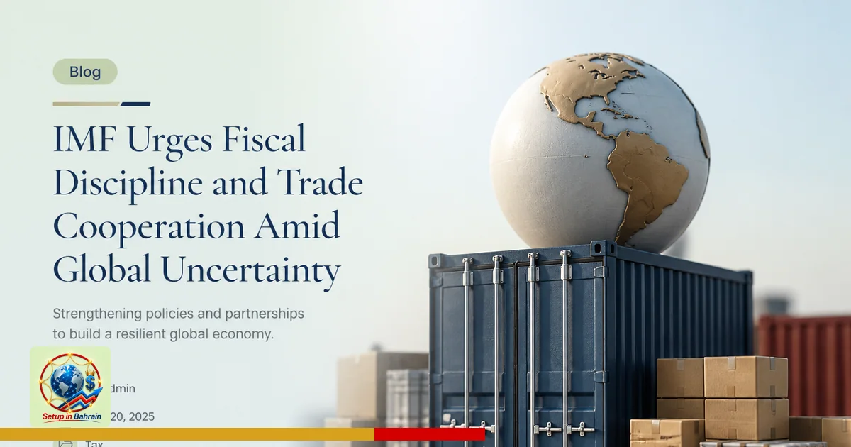 Editorial visual representing one concrete editorial subject illustrating IMF urges fiscal discipline and trade cooperation a