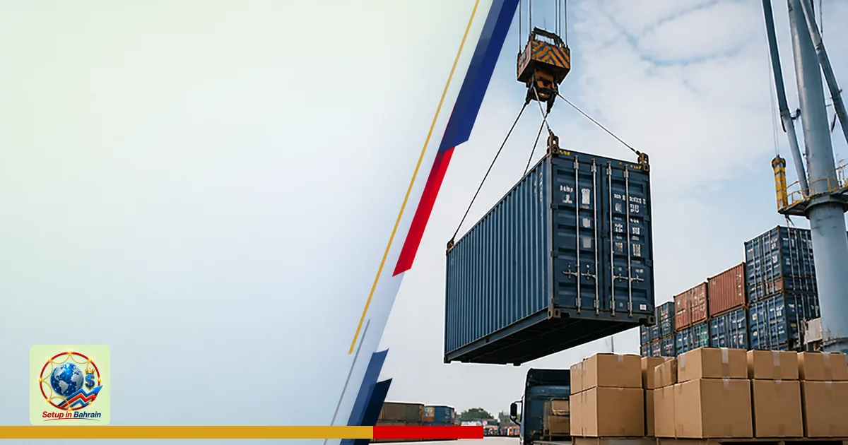 Editorial visual representing unbranded cargo shipping operations illustrating VAT exports and removal of goods from the UK e
