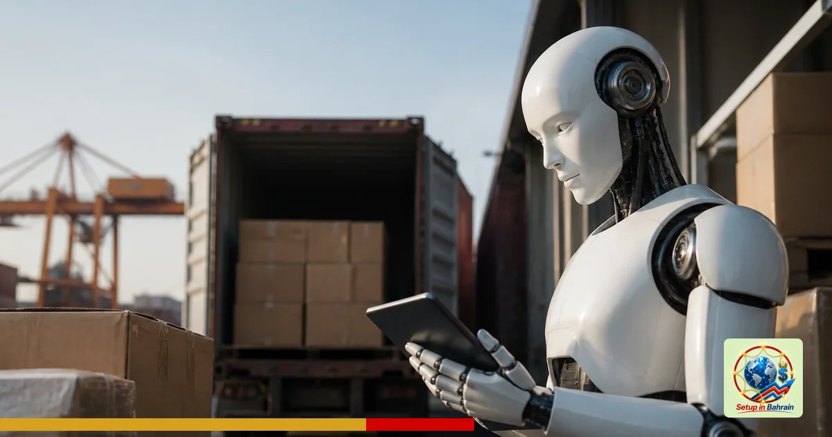 Editorial visual representing unbranded cargo shipping operations illustrating Agencies question ownership of agentic AI tool