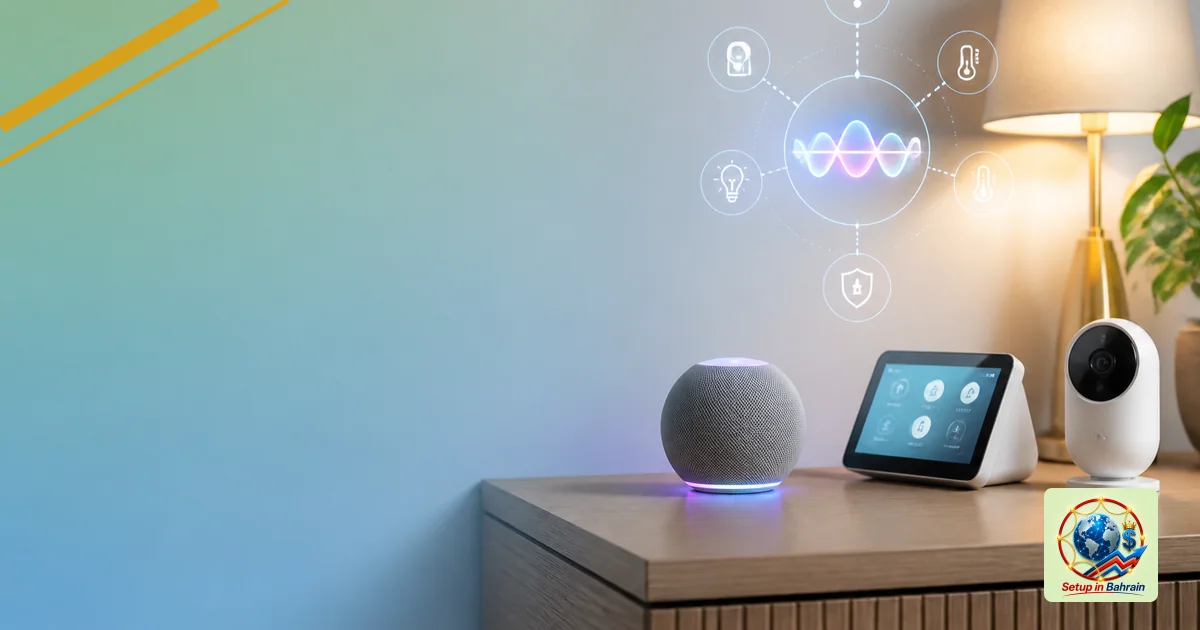Editorial visual representing clear technical system or tool illustrating Apple to unveil updated Siri AI in new smart home d