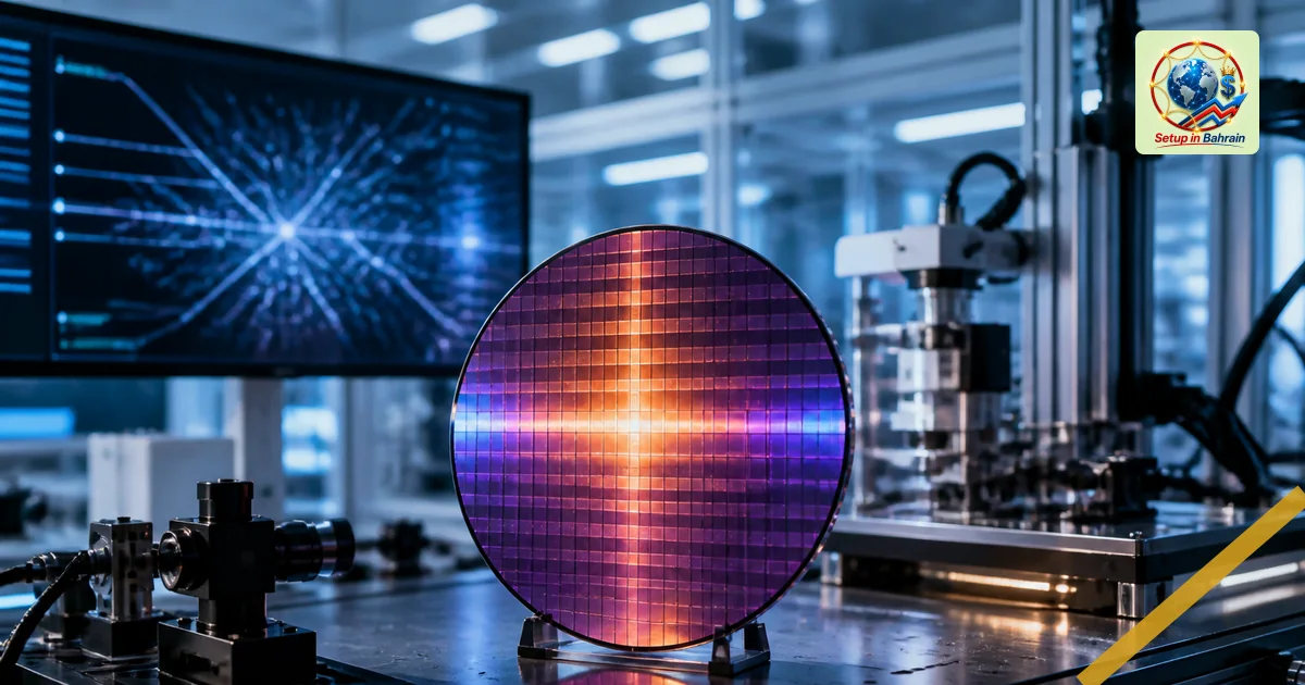 Editorial visual representing clear technical system or tool illustrating Photonics plant in Eindhoven advances amid AI boom