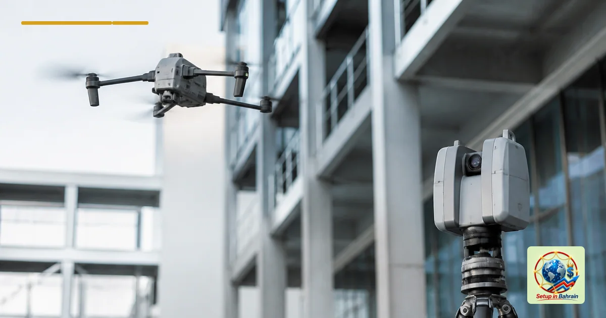 Editorial visual representing commercial built environment illustrating Drones, thermal imaging and LiDAR reshape NZ building