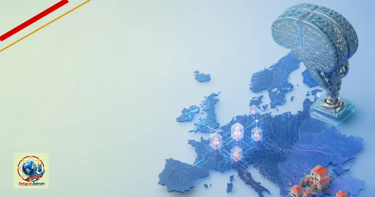 Editorial visual representing clear technical system or tool illustrating Europe’s AI Divide and Montenegro’s Micro Firms